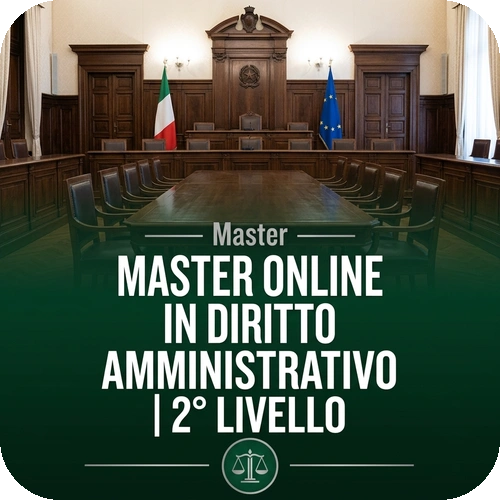 Master online in Diritto Amministrativo  | 2° livello
