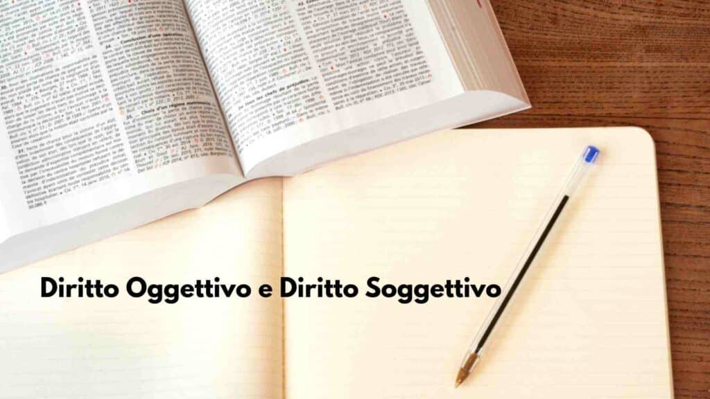 Diritto oggettivo e diritto soggettivo