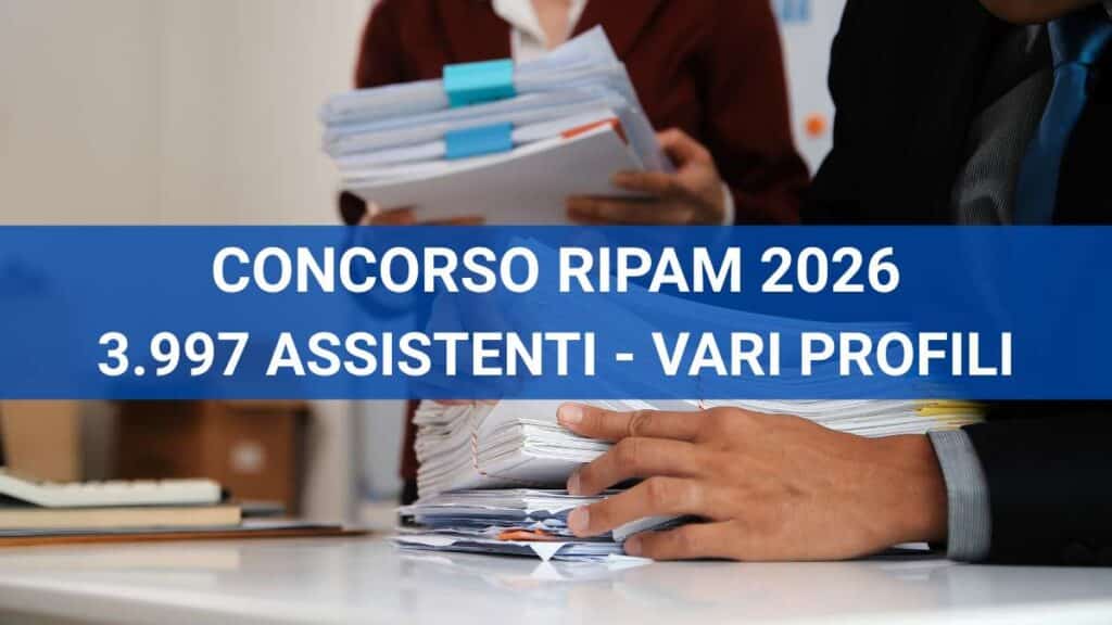 Concorso Assistenti RIPAM 2026 - bando e come partecipare
