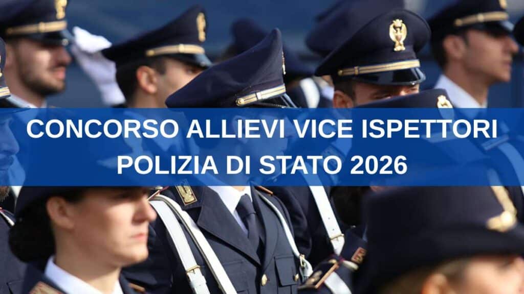 concorso Allievi Vice Ispettori Polizia 2026