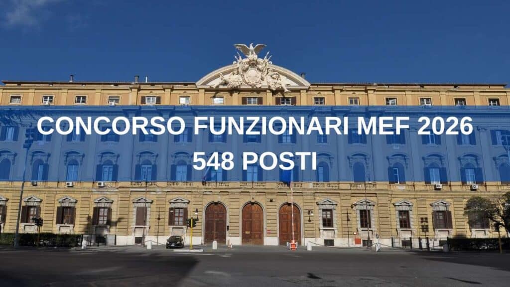 concorso Funzionari MEF 2026 - come partecipare