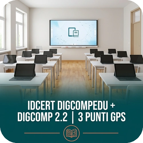 Certificazioni IDCERT DigCompEdu + DigComp 2.2 | 3 punti GPS