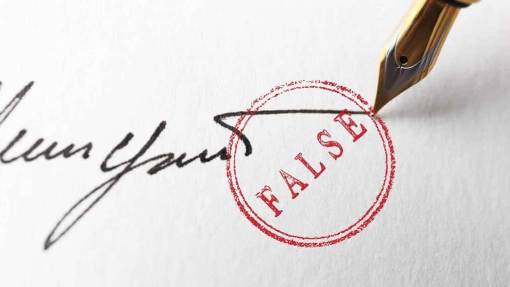 disconoscimento della firma