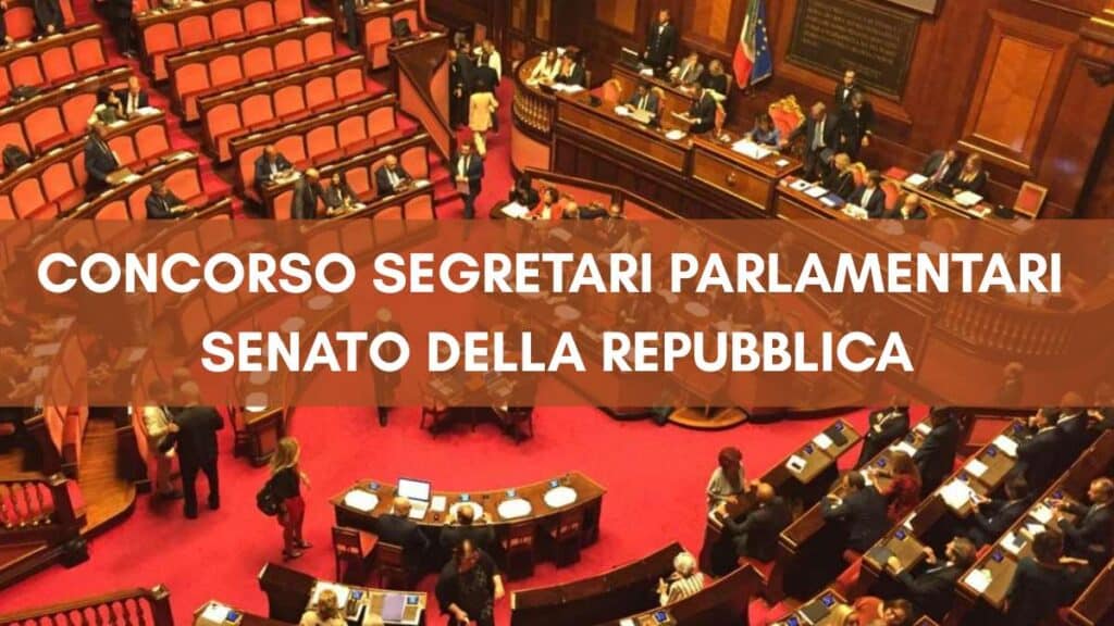 Come partecipare al concorso Segretari parlamentari Senato